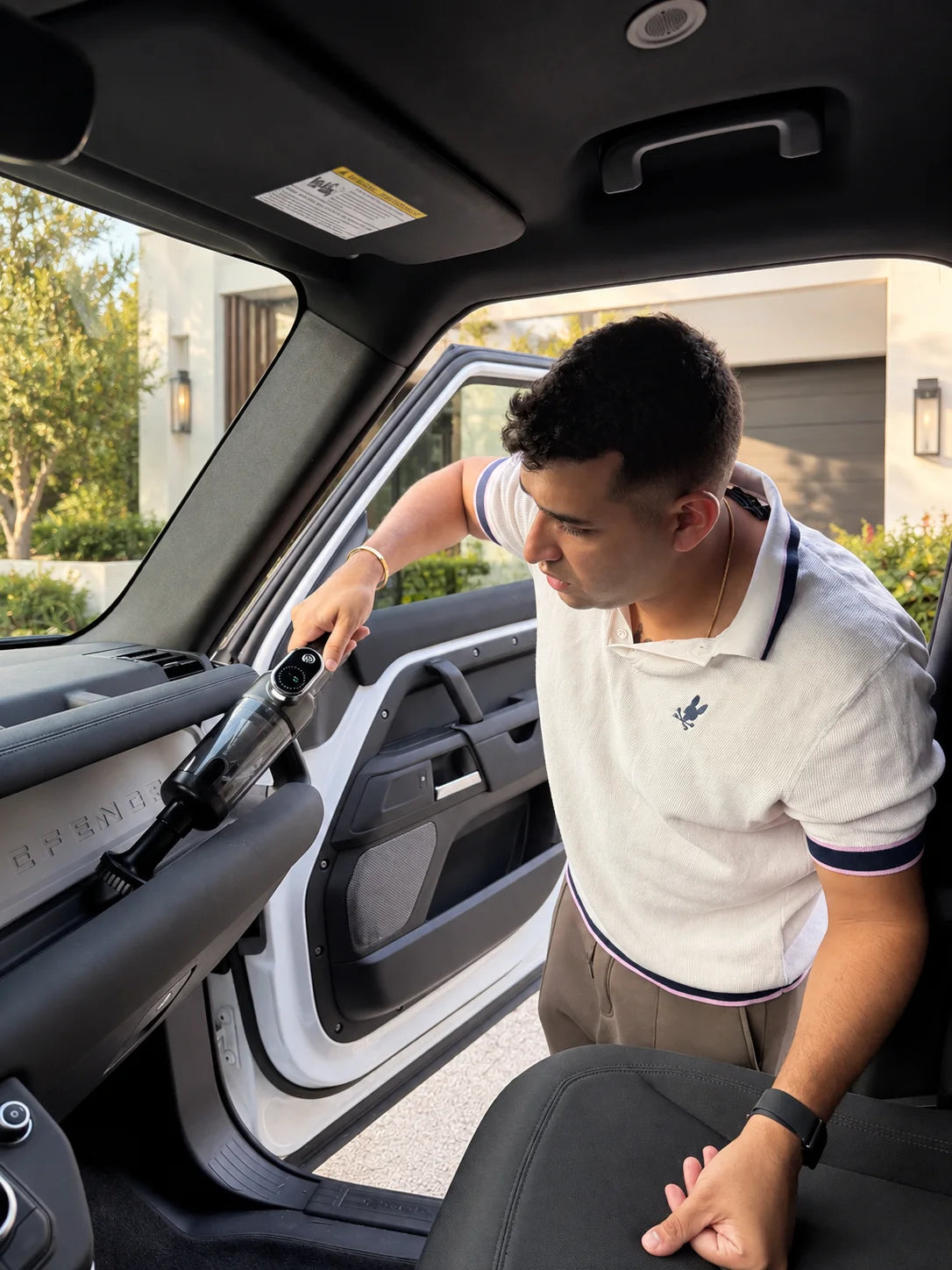 Luminoire founder detailing a car cabin