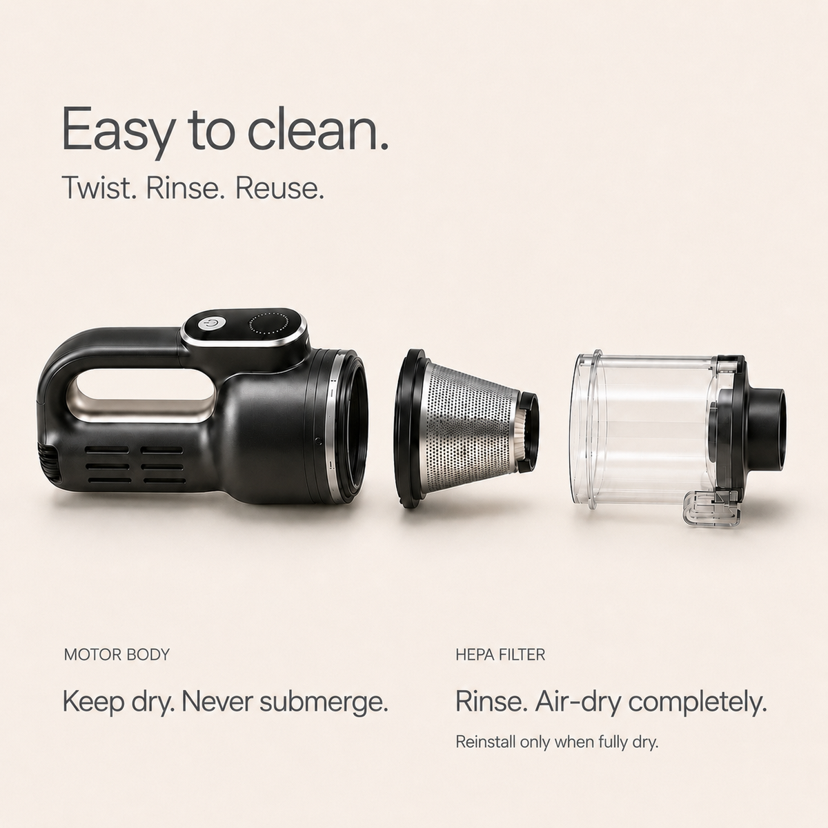 Luminoire AutoCare Vacuum & Air Duster