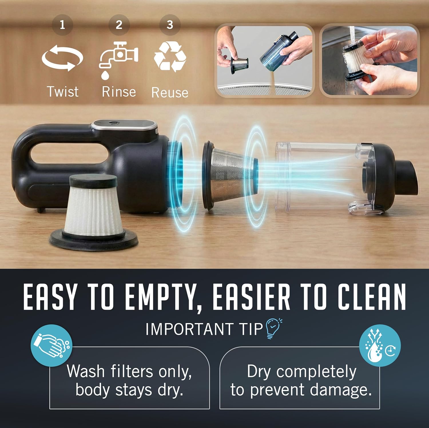 Luminoire Cordless Handheld Vacuum