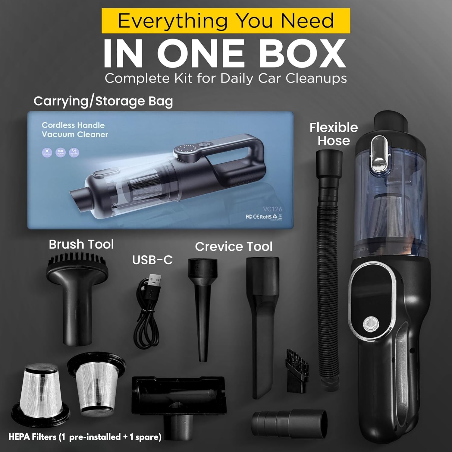 Luminoire Cordless Handheld Vacuum