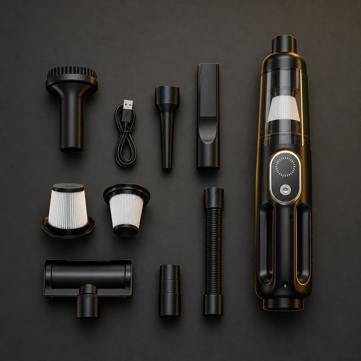 Luminoire AutoCare vacuum attachments and reusable filters